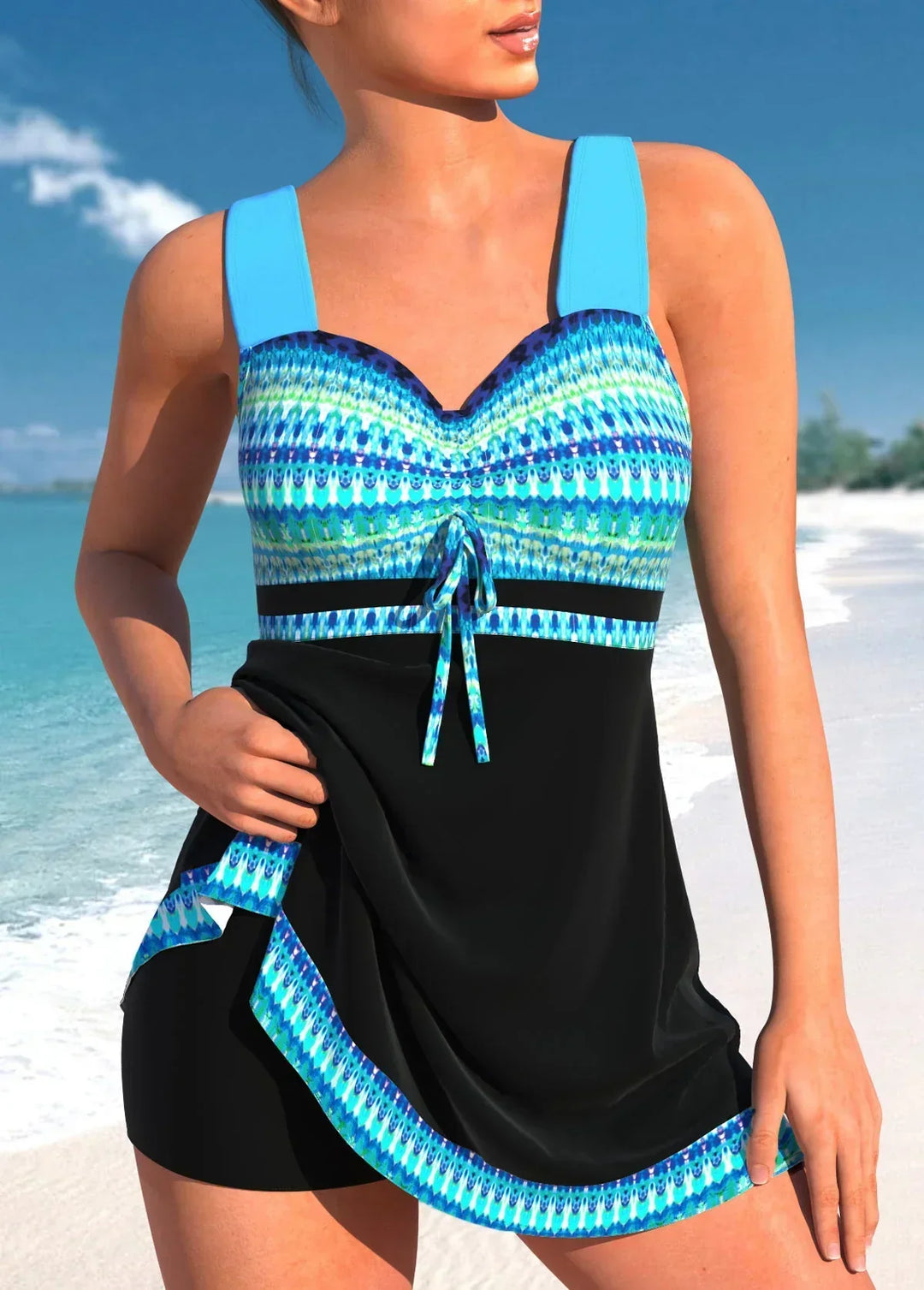 Rocio - Rochie De Baie Cu Imprimeu