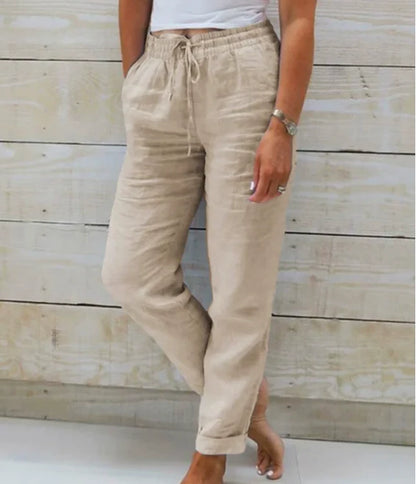Roberta  - Pantaloni Casual cu Snur