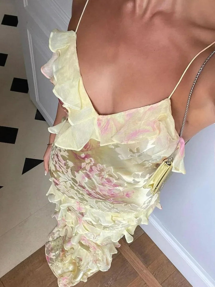 Latonya - Rochie Ușoară Cu Volane