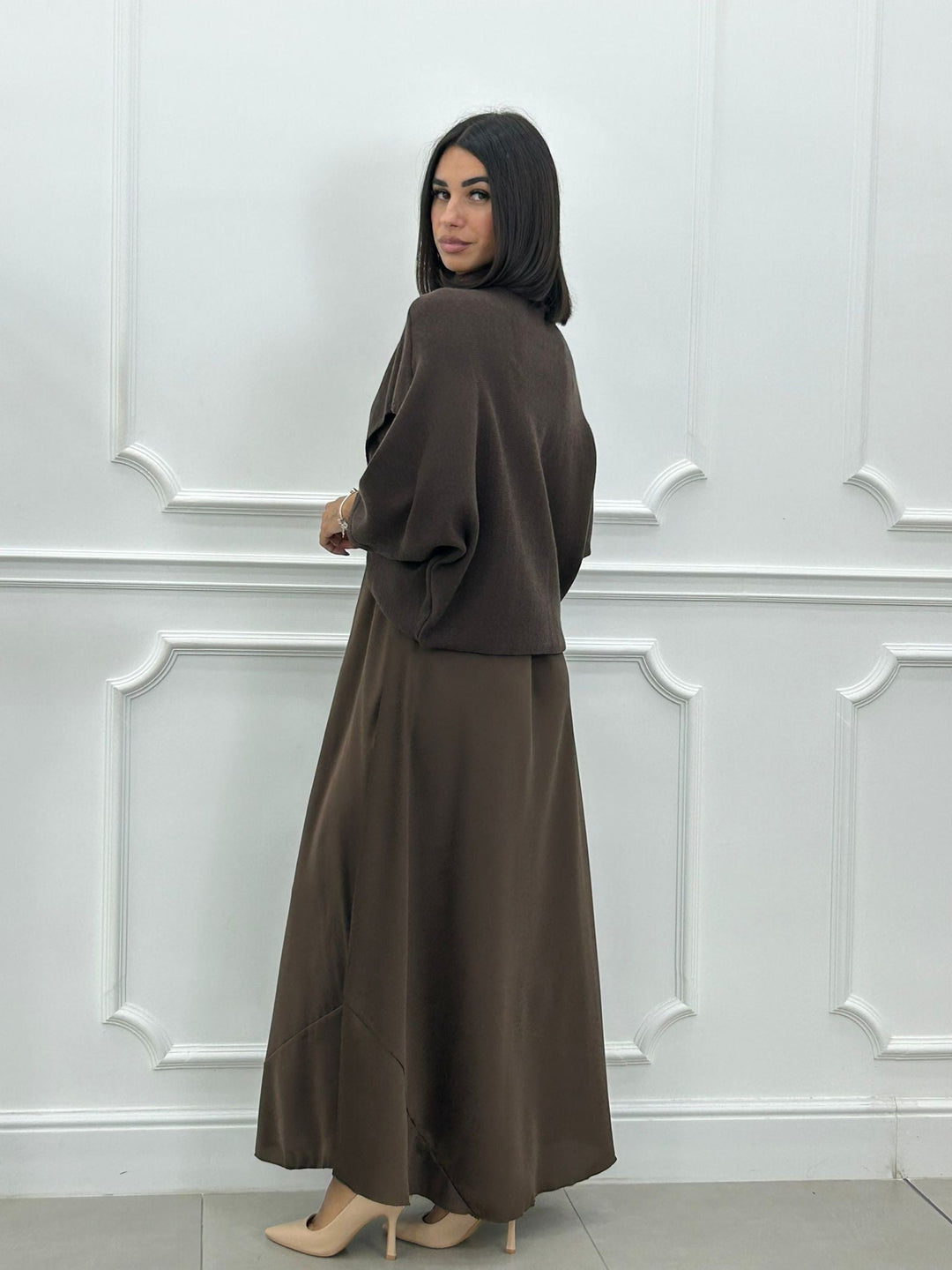 Lorelei - Rochie Lungă Elegantă și Top Asimetric